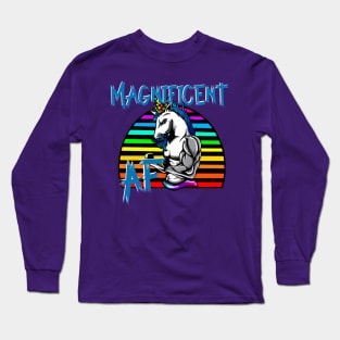 Swole Magnificent Unicorn Long Sleeve T-Shirt